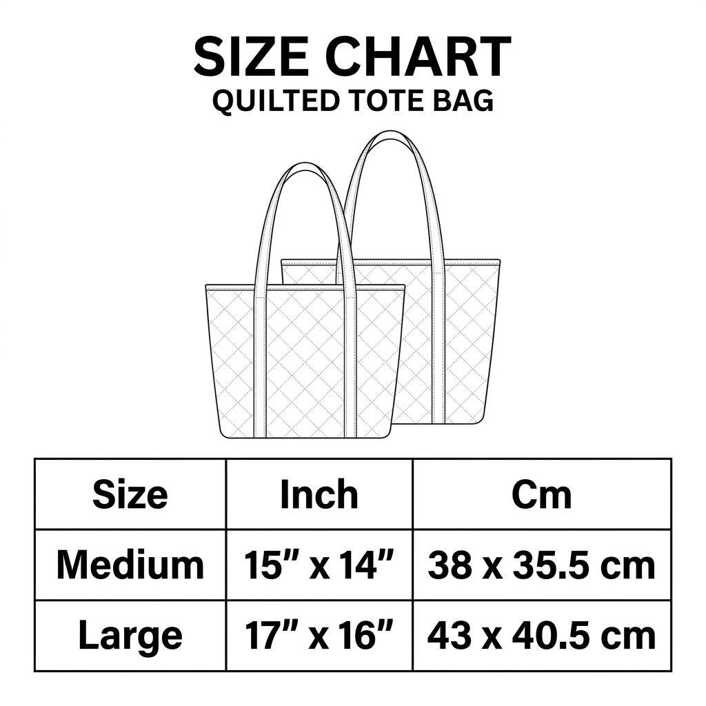 Quilted Tote Bag - Tulip Garden
