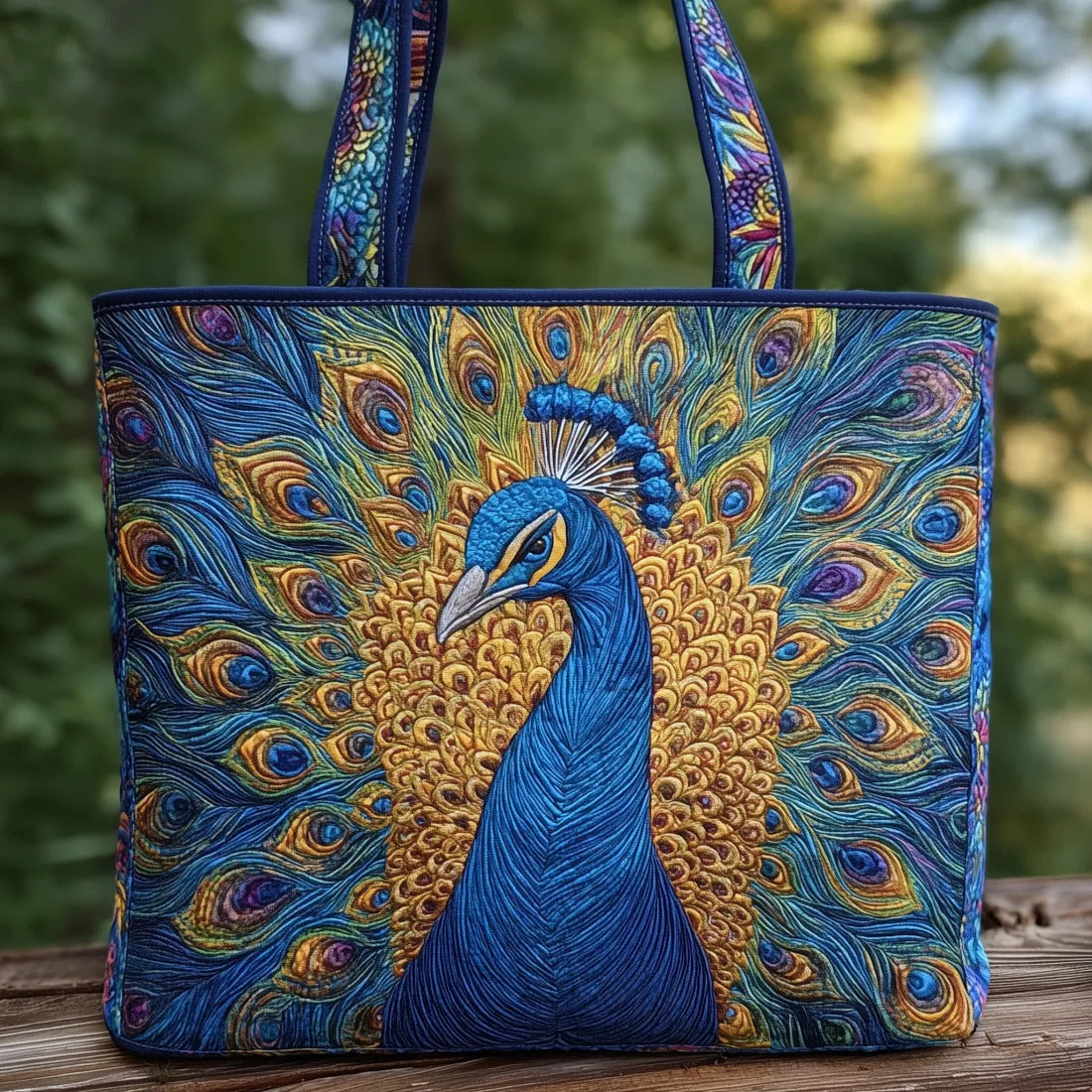 Artisanal Tote Bag - Royal Peacock