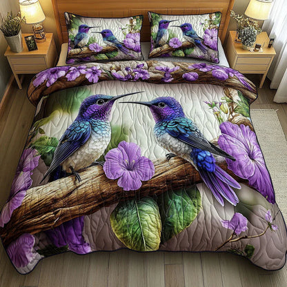 3-Piece Quilt Set - Bird Sanctuary