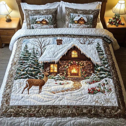 3-Piece Quilt Set - Cozy Cabin