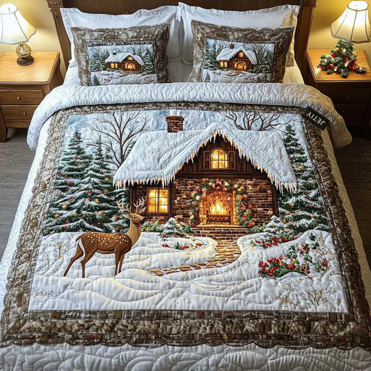 3-Piece Quilt Set - Cozy Cabin