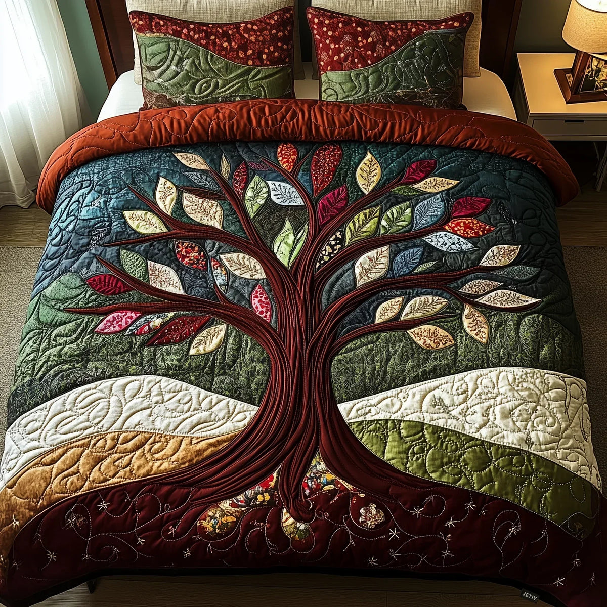 3-Piece Quilt Set - Embrace Nature