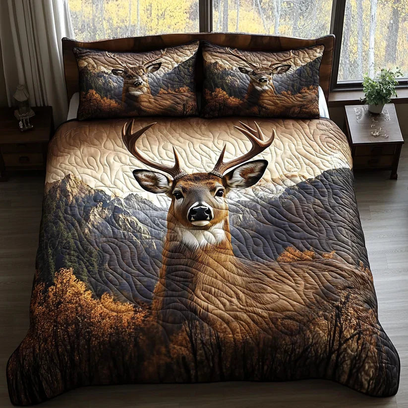 3-Piece Quilt Set - Forest Animals