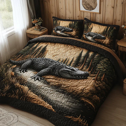 3-Piece Quilt Set - Forest Animals