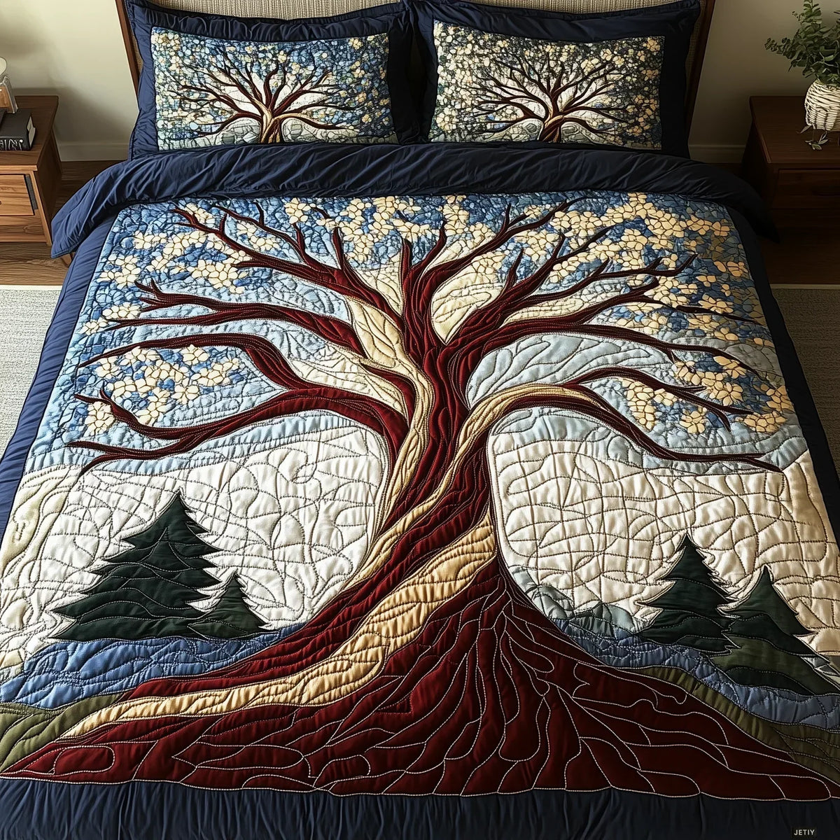 3-Piece Quilt Set - Forest Harmony