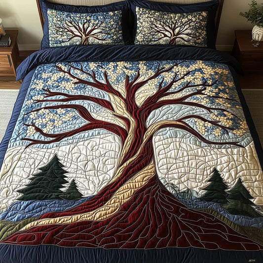 3-Piece Quilt Set - Forest Harmony
