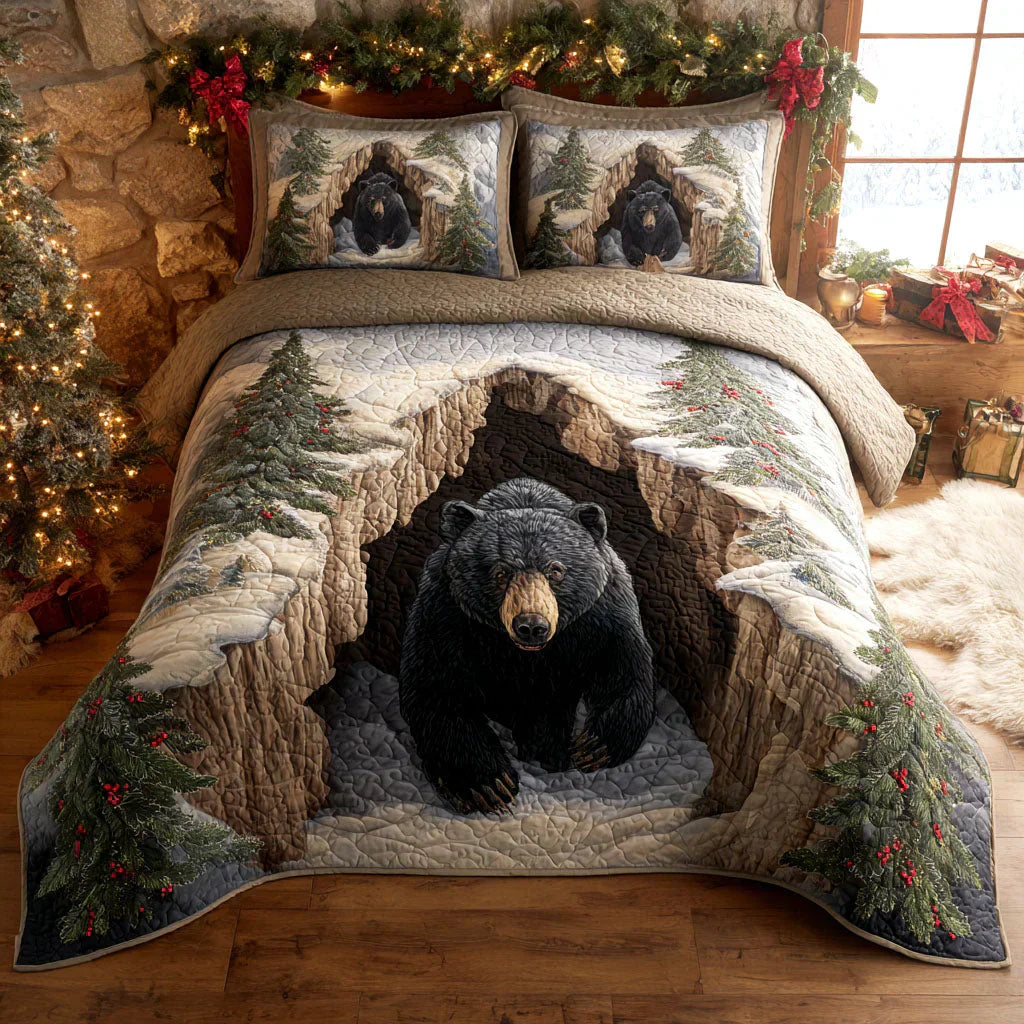 3-Piece Quilt Set - Holiday Refuge