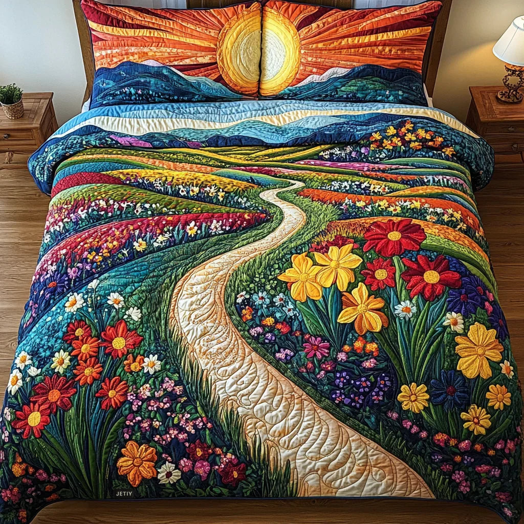 3-Piece Quilt Set - Radiant Sun