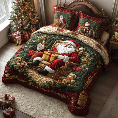 3-Piece Quilt Set - Santa's Magic