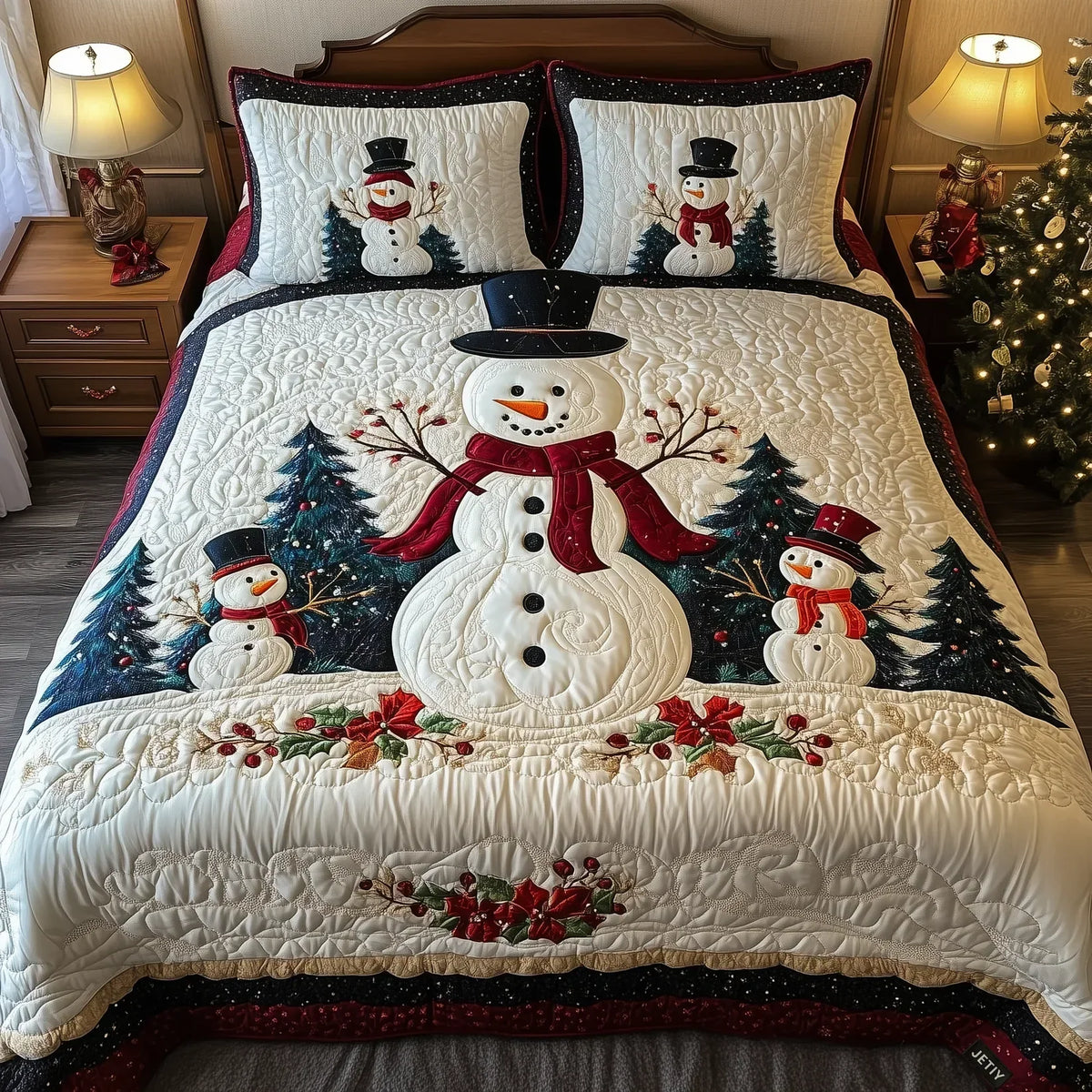 3-Piece Quilt Set - Snow Friends
