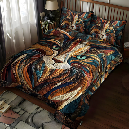 3-Piece Quilt Set - Soft Spins