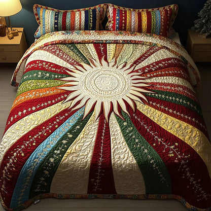3-Piece Quilt Set - Sunburst