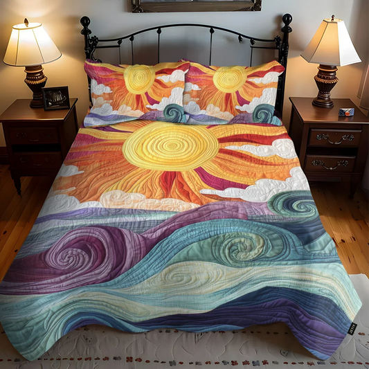 3-Piece Quilt Set - Sunny Charm
