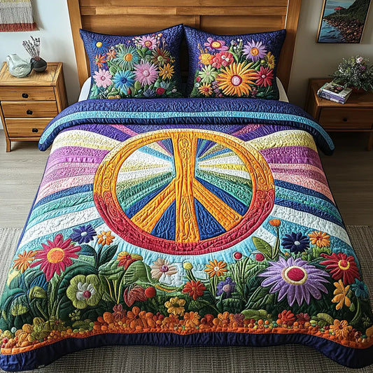 3-Piece Quilt Set - Tie-Dye Dreams