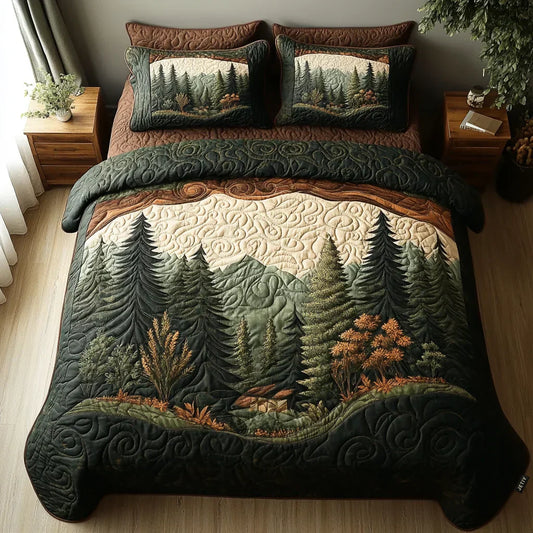 3-Piece Quilt Set - Walk in the Woods