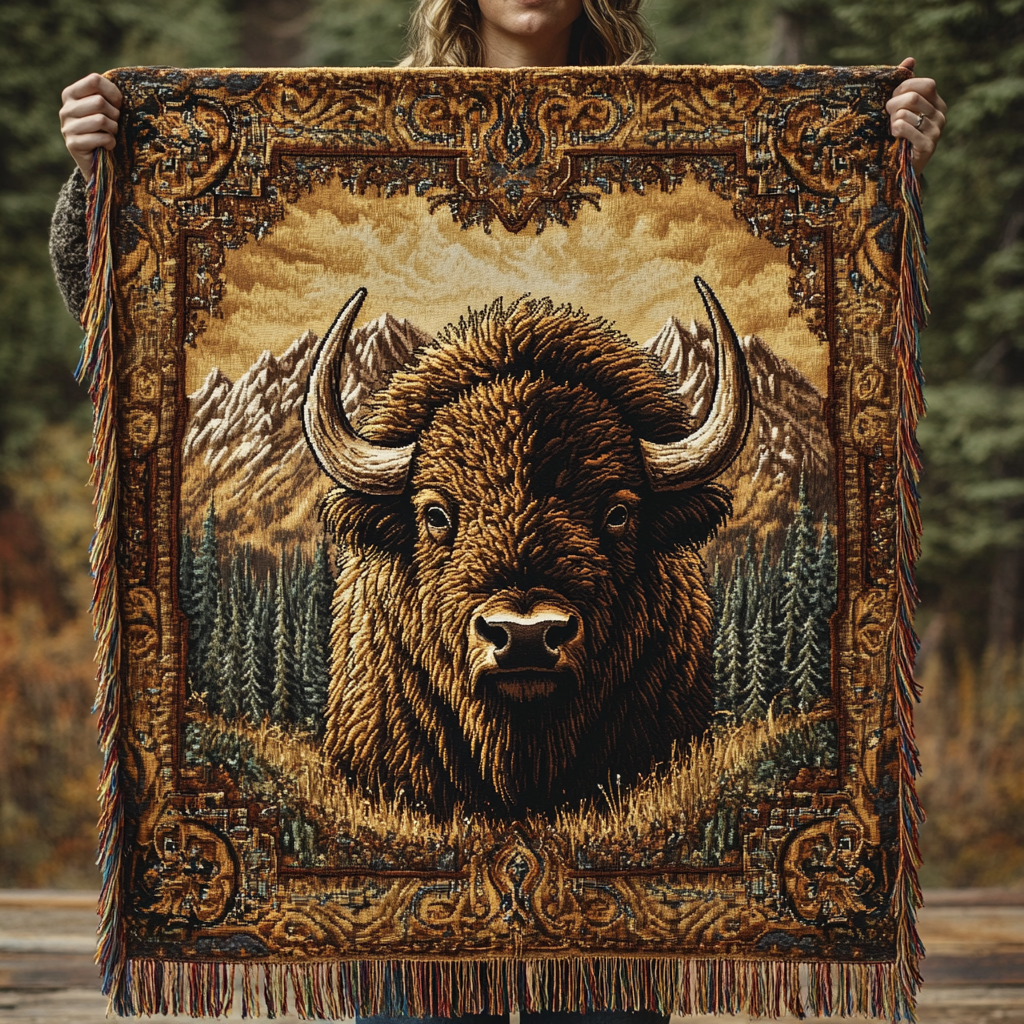 Aisha - Quilted Blanket Bison Charm