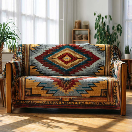 Alba - Quilted Sofa Cover Landscape of the Canyon