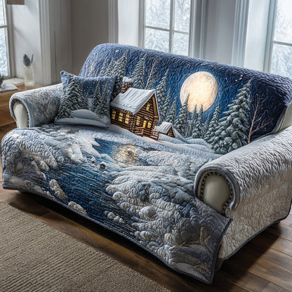 Alena - Quilted Sofa Cover Pattern Forest