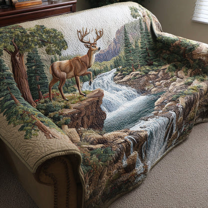 Alena - Quilted Sofa Cover Pattern Forest