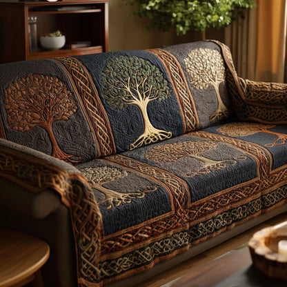 Alessandra - Quilted Sofa Cover Tree of Life