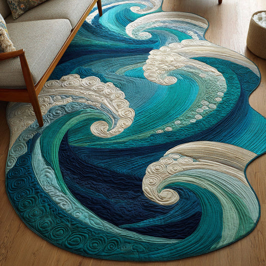 Alessia - Shaped Area Rug - Ocean Waves