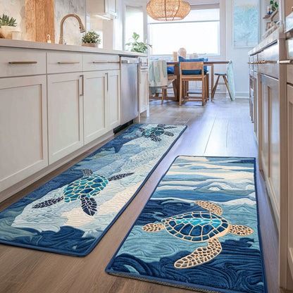 Alexa - 2-Piece Kitchen Mat Set - Sea of Calm