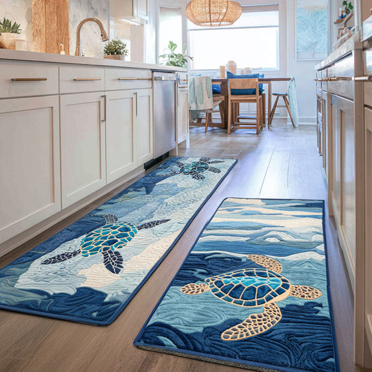 Alexa - 2-Piece Kitchen Mat Set - Sea of Calm