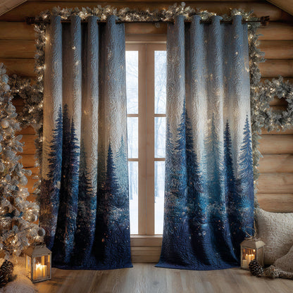 Allie - Quilted Curtains Forest Landscape