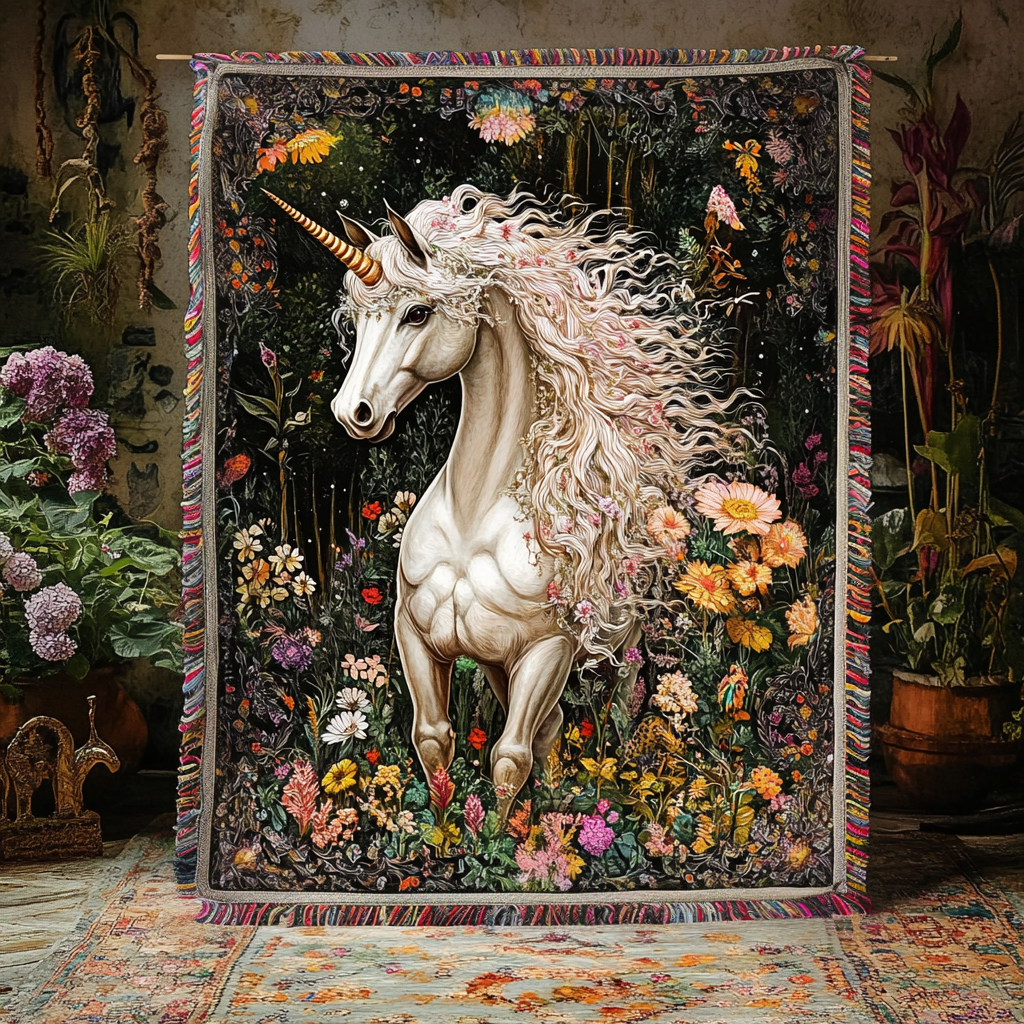 Amari - Quilted Blanket Ivory Enchantment