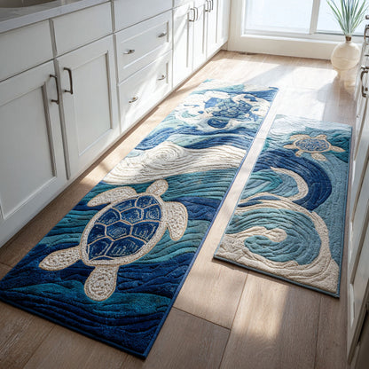 Amaya - 2-Piece Kitchen Mat Set - Calm Waters