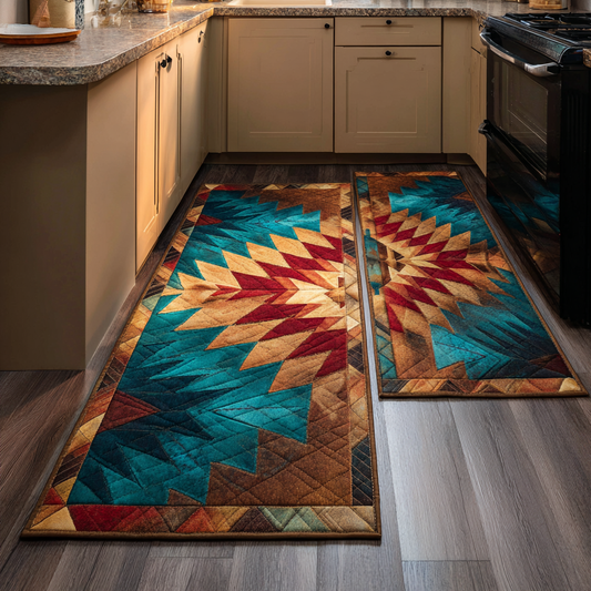 Jolien - 2-Piece Kitchen Mat Set - Southwestern