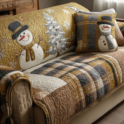 Suze - Quilted Sofa Cover Christmas Pattern