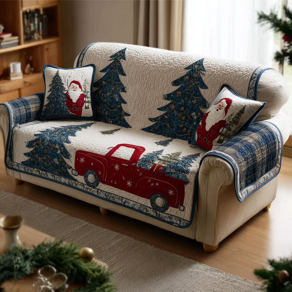 Amelie - Quilted Sofa Cover Christmas Pattern