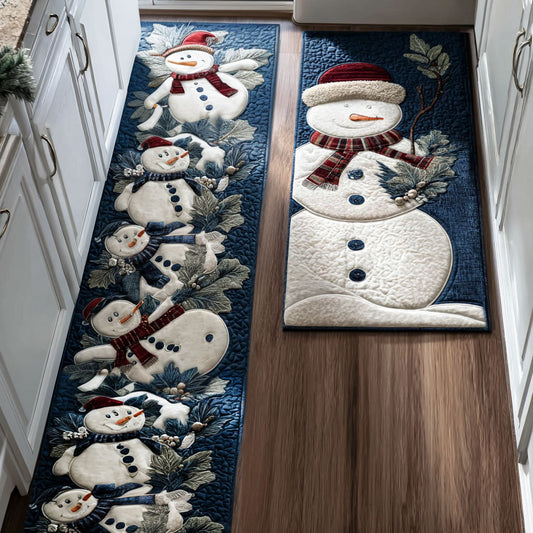Angelique - 2-Piece Kitchen Mat Set - Classic Winter