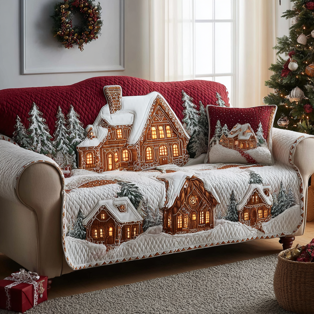Annora - Quilted Sofa Cover Chalet Winters