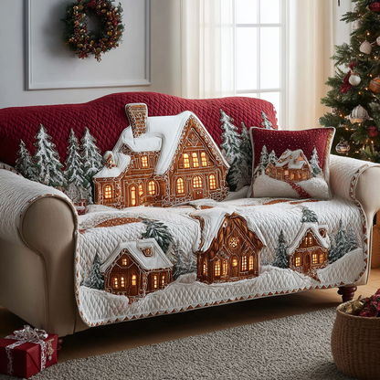 Annora - Quilted Sofa Cover Chalet Winters