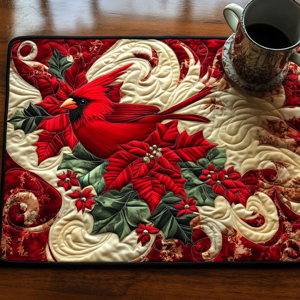 Arlette - Quilted Placemat - Scarlet Comfort