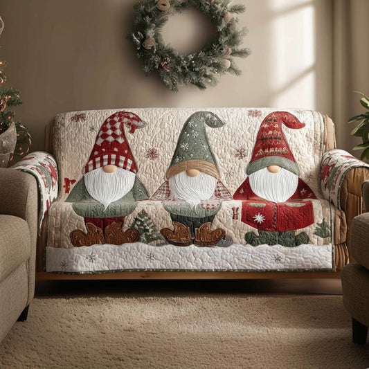 Armelle - Quilted Sofa Cover Gnomes Fantasyland