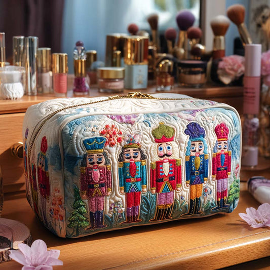 Aspen - Quilted Toiletry Bag - Christmas Nutcracker