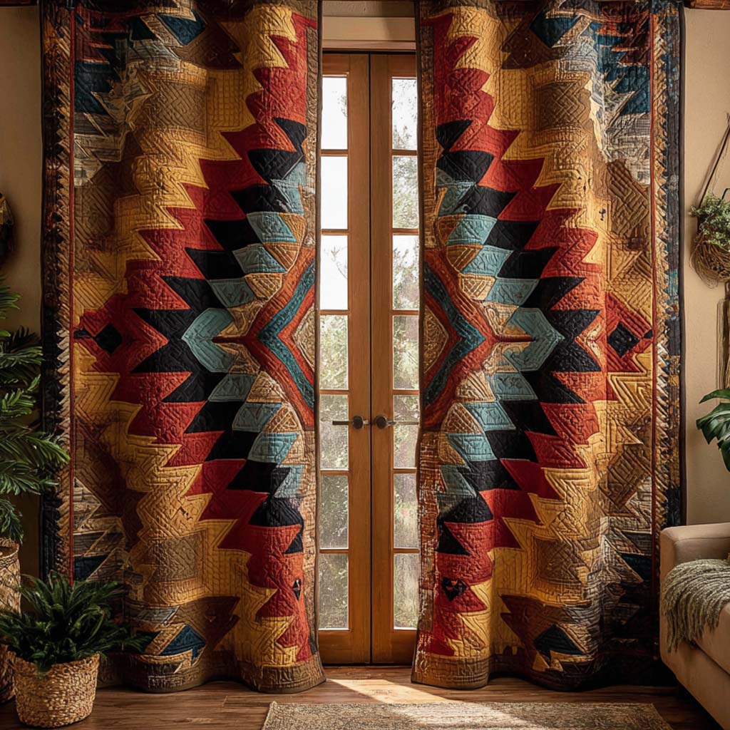 Aspyn - Quilted Curtains - Antique Sandstone
