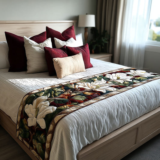 Aubriella - Quilted Bed Runner - Magnolia Memories