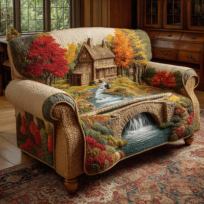 Willemijn - Quilted Sofa Cover Pattern Forest