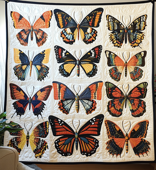 Avery - Textile Wall Art - Butterflies in Bloom