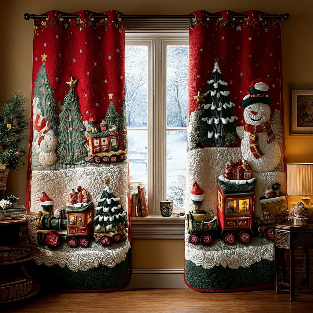 Aviana - Quilted Curtains - Shimmering Paths