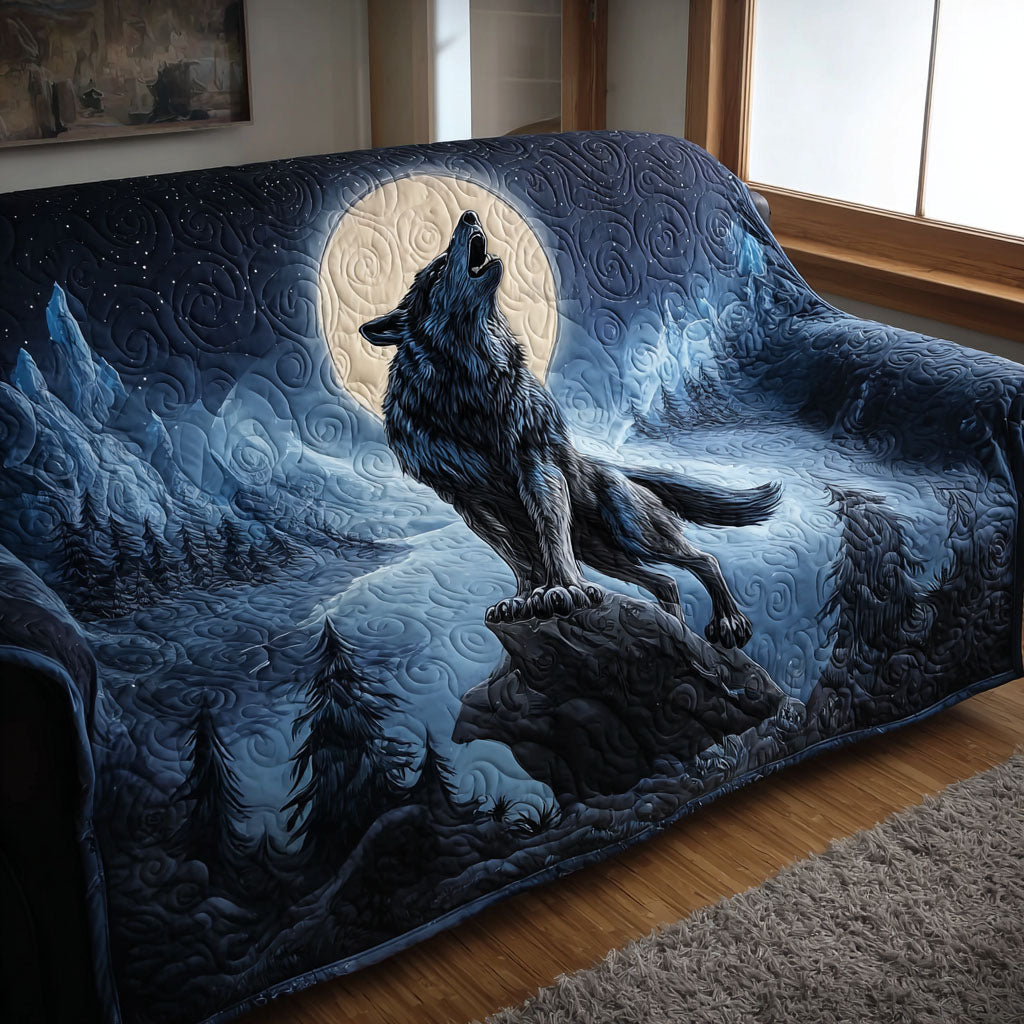 Ayana - Quilted Sofa Cover Wolf
