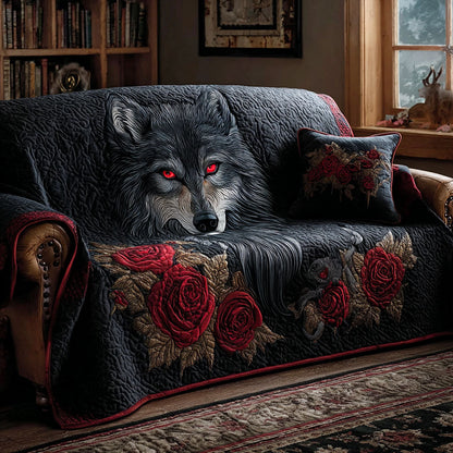 Ayana - Quilted Sofa Cover Wolf