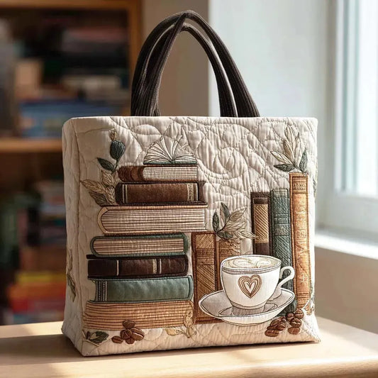 Handmade Bag - Coffee & Books
