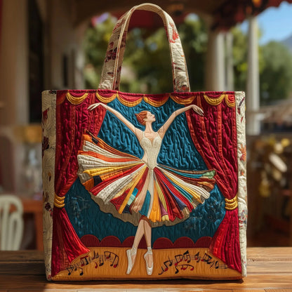Padded Tote Bag - Elegant Ballerina
