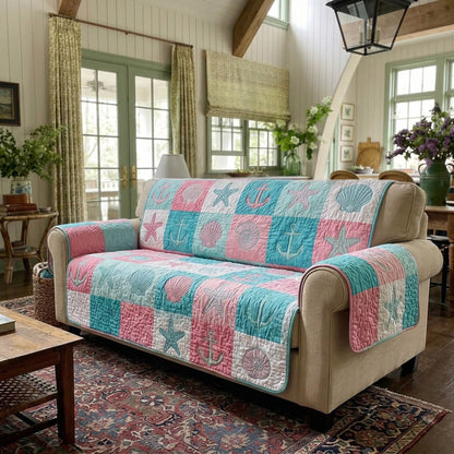 Saskia - Quilted Sofa Cover Sanctuary at the Beach