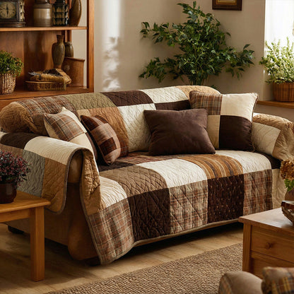 Bethanie - Quilted Sofa Cover Cozy